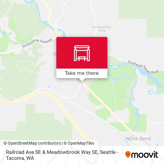 Railroad Ave SE & Meadowbrook Way SE map