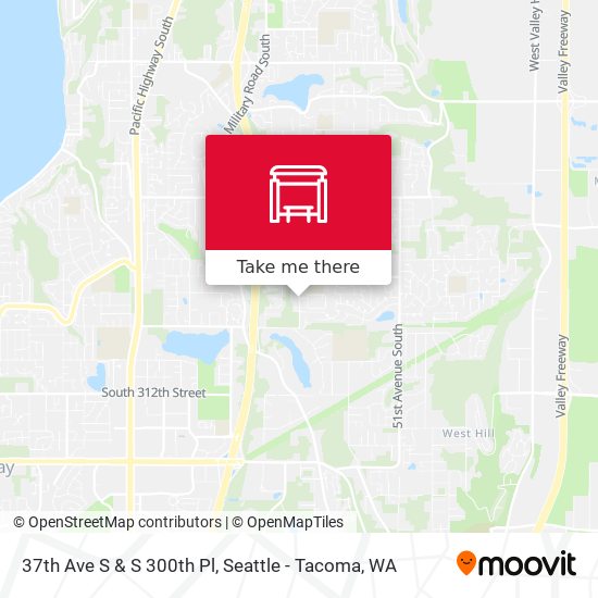 Mapa de 37th Ave S & S 300th Pl