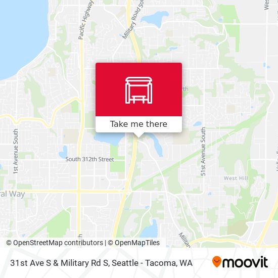 31st Ave S & Military Rd S map