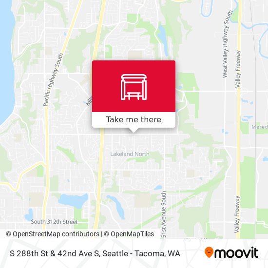 S 288th St & 42nd Ave S map