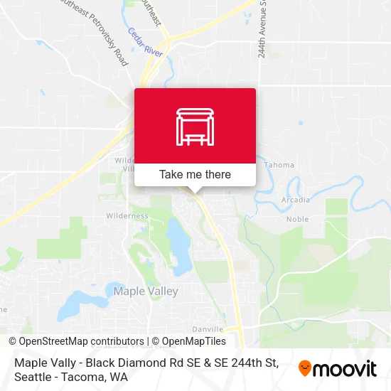 Maple Vally - Black Diamond Rd SE & SE 244th St map