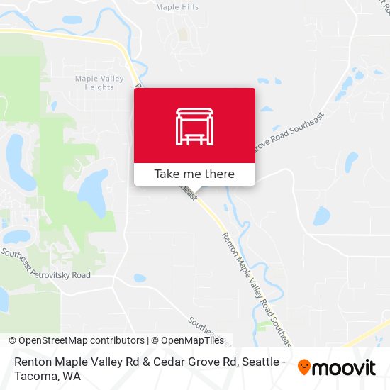 Mapa de Renton Maple Valley Rd & Cedar Grove Rd