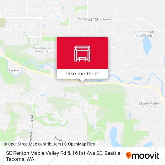 Mapa de SE Renton Maple Valley Rd & 161st Ave SE