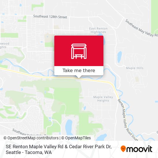 Mapa de SE Renton Maple Valley Rd & Cedar River Park Dr