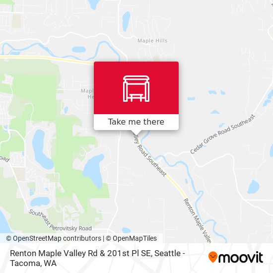 Mapa de Renton Maple Valley Rd & 201st Pl SE