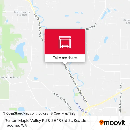 Renton Maple Valley Rd & SE 193rd St map