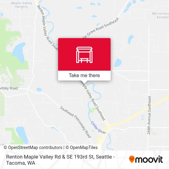 Renton Maple Valley Rd & SE 193rd St map