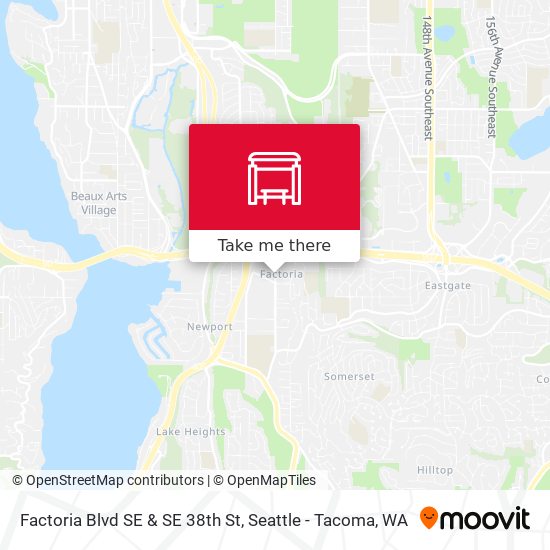 Factoria Blvd SE & SE 38th St map