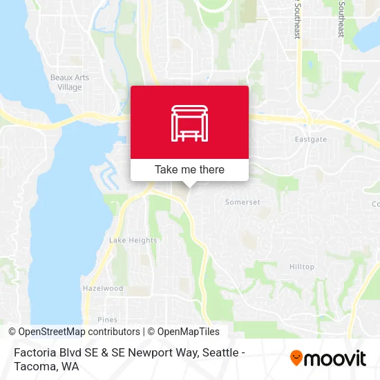 Factoria Blvd SE & SE Newport Way map