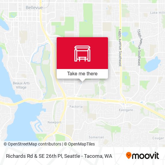 Richards Rd & SE 26th Pl map