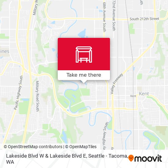 Mapa de Lakeside Blvd W & Lakeside Blvd E