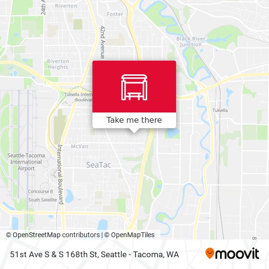 Mapa de 51st Ave S & S 168th St