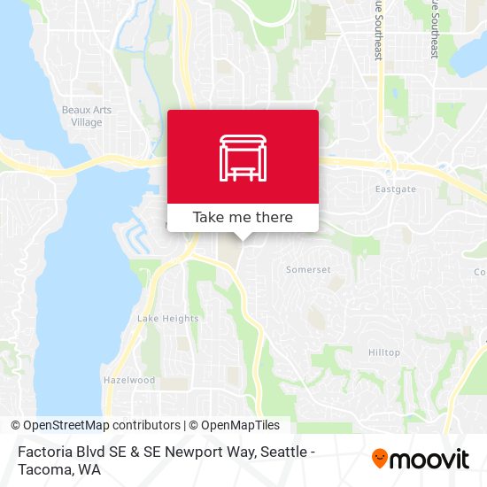 Factoria Blvd SE & SE Newport Way map