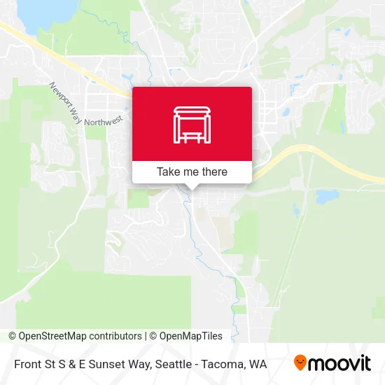 Mapa de Front St S & E Sunset Way