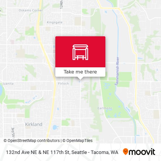 132nd Ave NE & NE 117th St map