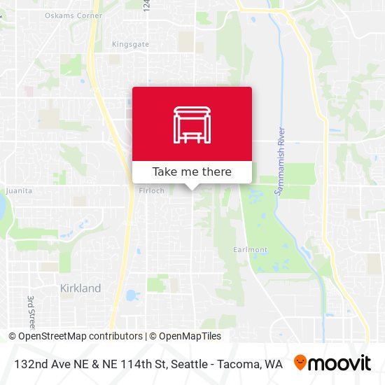 132nd Ave NE & NE 114th St map