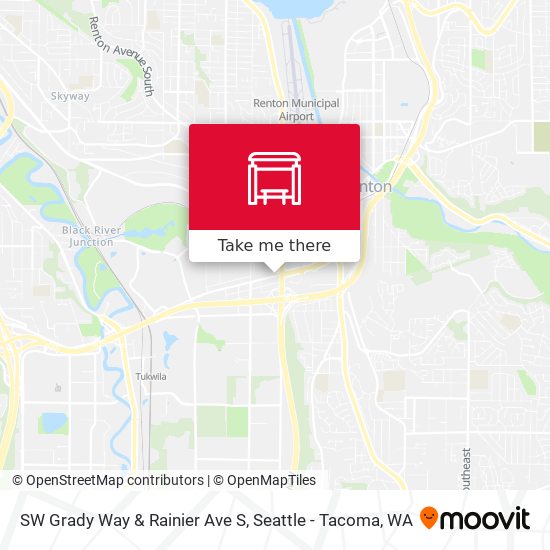SW Grady Way & Rainier Ave S map