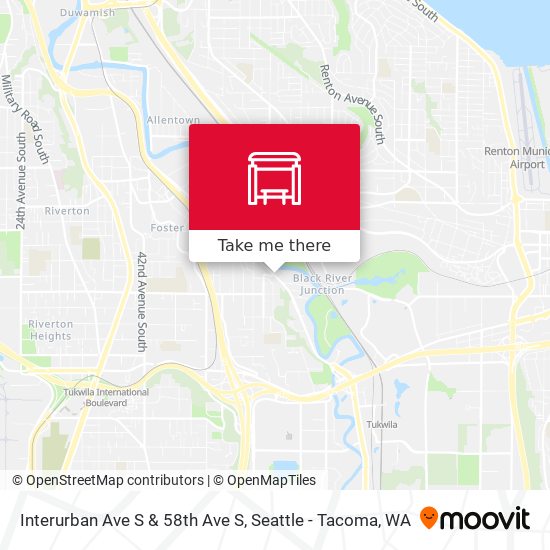 Interurban Ave S & 58th Ave S map