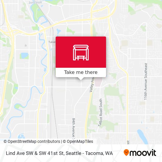 Lind Ave SW & SW 41st St map