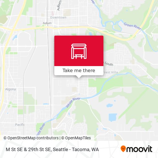 M St SE & 29th St SE map
