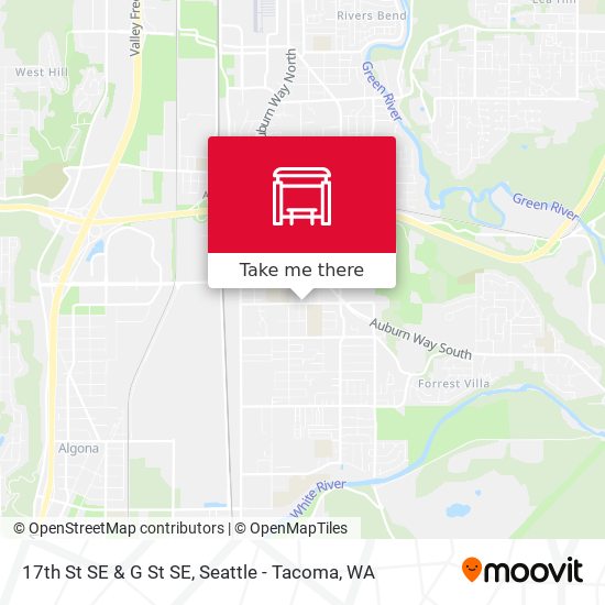17th St SE & G St SE map