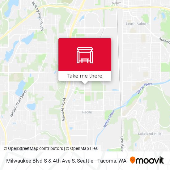 Mapa de Milwaukee Blvd S & 4th Ave S