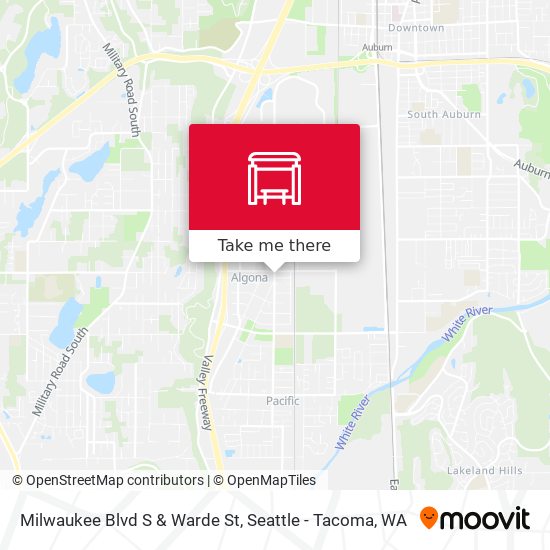 Mapa de Milwaukee Blvd S & Warde St