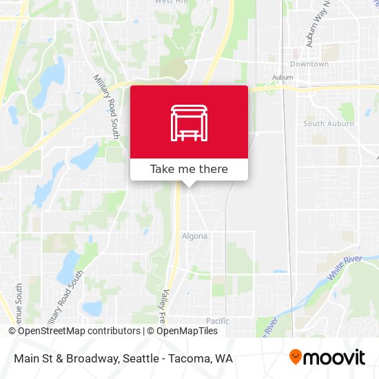 Main St & Broadway map