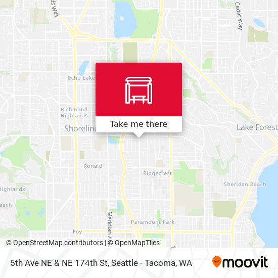 Mapa de 5th Ave NE & NE 174th St