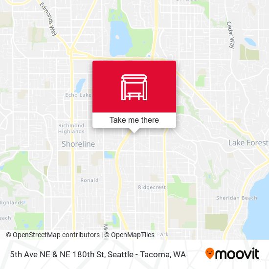 5th Ave NE & NE 180th St map