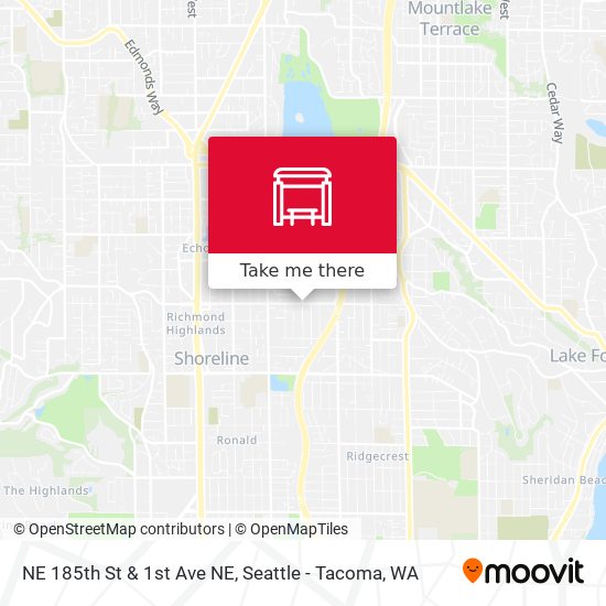 Mapa de NE 185th St & 1st Ave NE