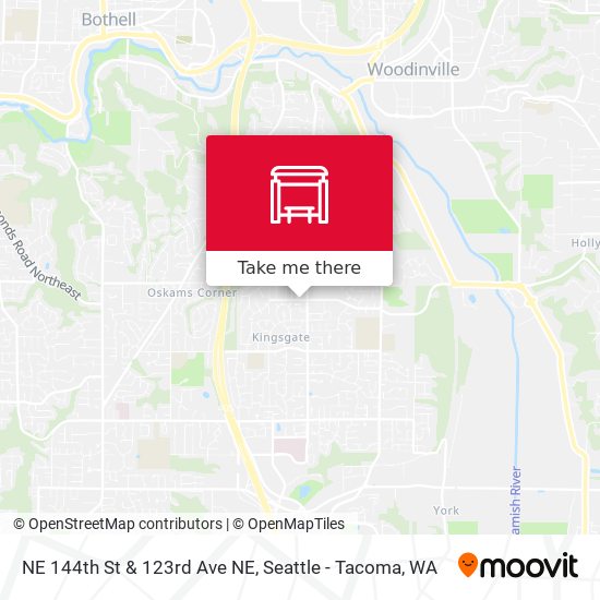 NE 144th St & 123rd Ave NE map