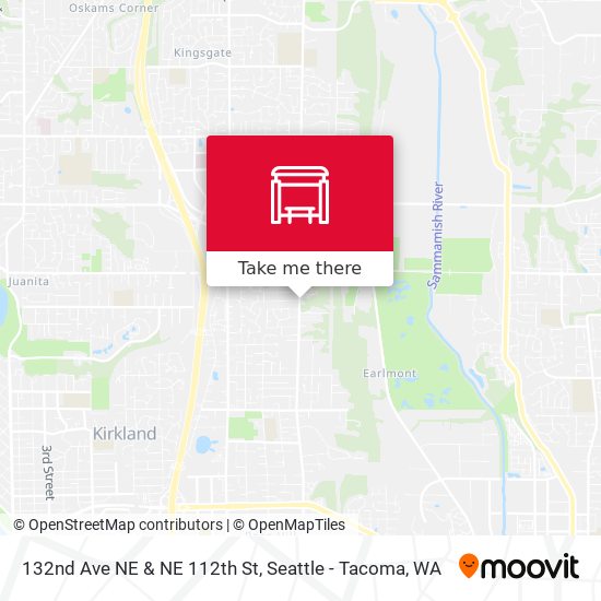 132nd Ave NE & NE 112th St map