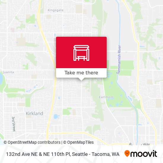 Mapa de 132nd Ave NE & NE 110th Pl