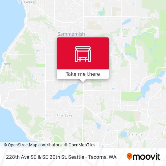 228th Ave SE & SE 20th St map