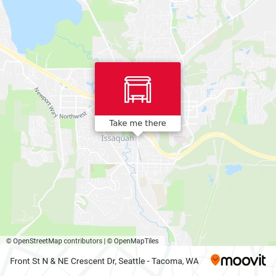 Front St N & NE Crescent Dr map