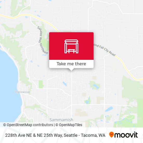 228th Ave NE & NE 25th Way map