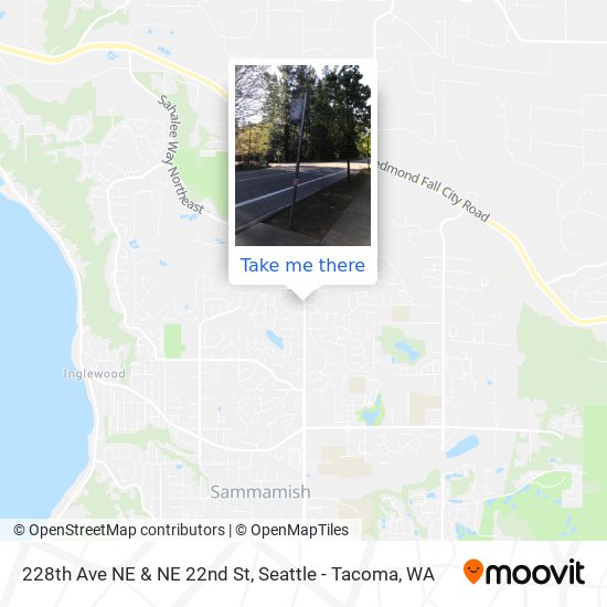 228th Ave NE & NE 22nd St map