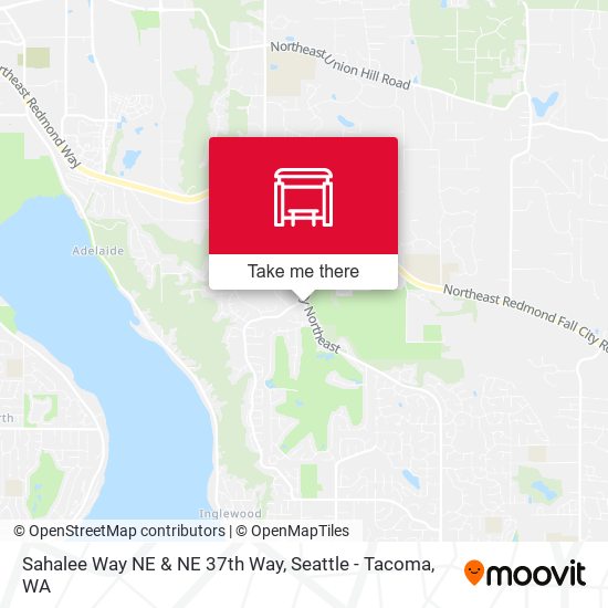 Sahalee Way NE & NE 37th Way map
