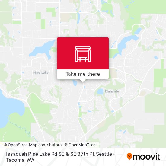 Issaquah Pine Lake Rd SE & SE 37th Pl map