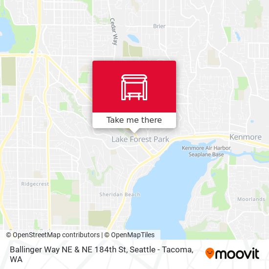 Ballinger Way NE & NE 184th St map