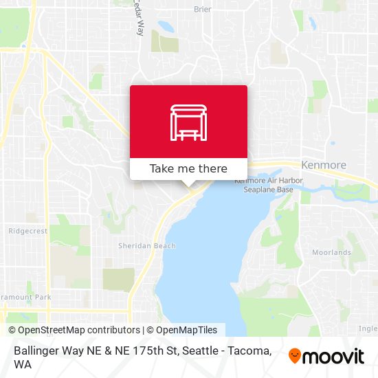 Ballinger Way NE & NE 175th St map