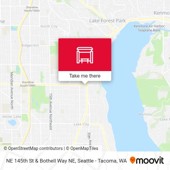 NE 145th St & Bothell Way NE map