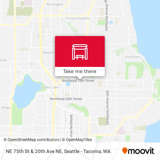 NE 75th St & 20th Ave NE map