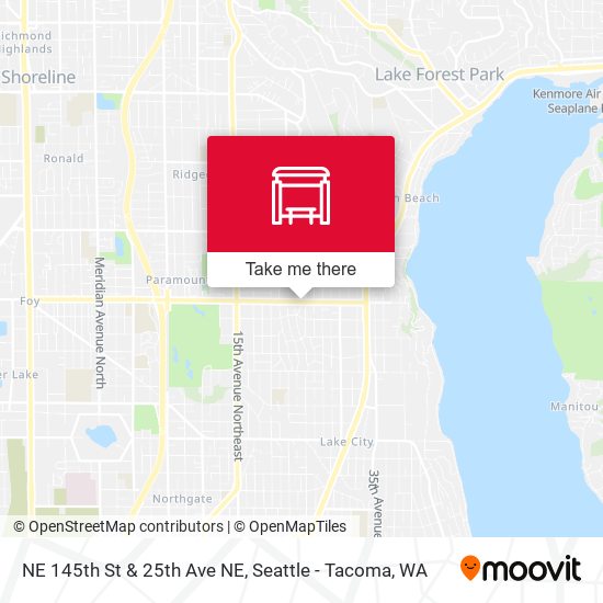Mapa de NE 145th St & 25th Ave NE