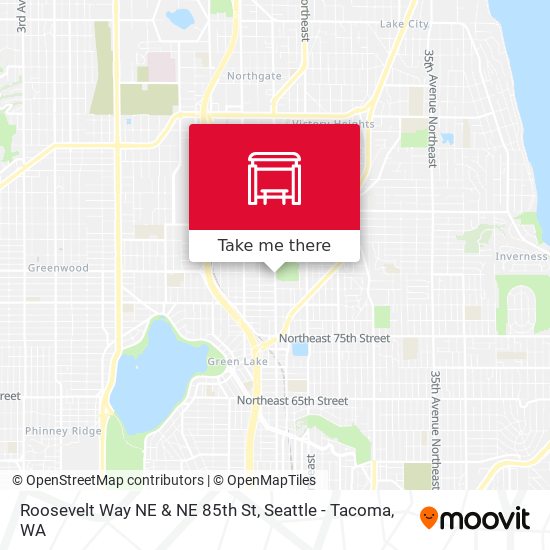 Roosevelt Way NE & NE 85th St map