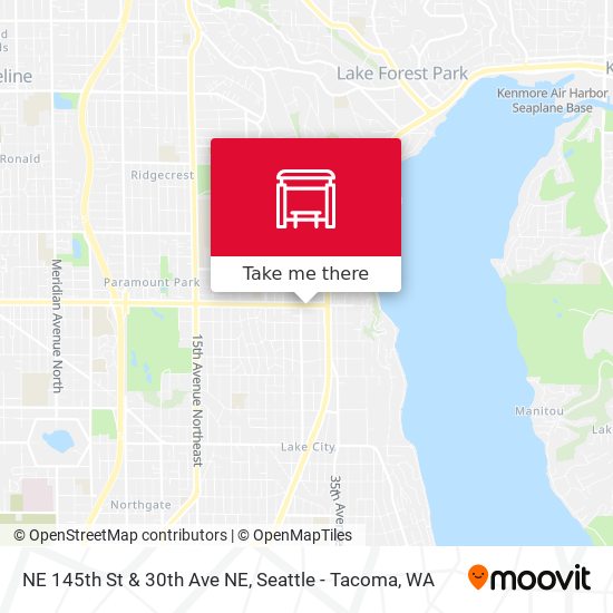 NE 145th St & 30th Ave NE map