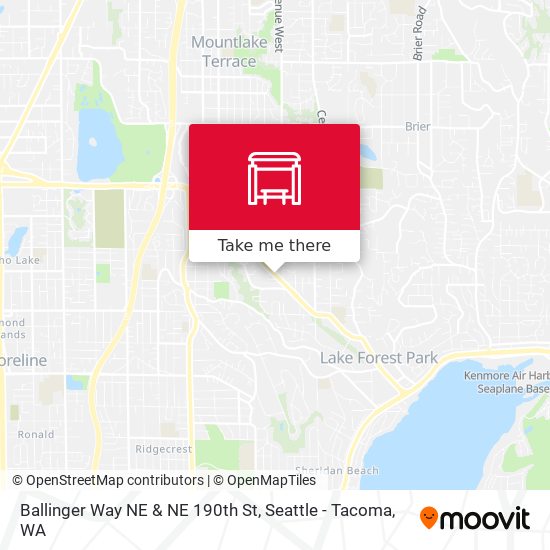 Mapa de Ballinger Way NE & NE 190th St