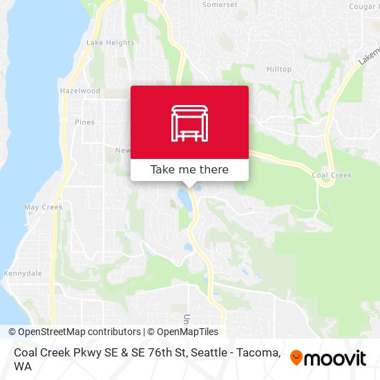 Mapa de Coal Creek Pkwy SE & SE 76th St