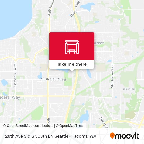 Mapa de 28th Ave S & S 308th Ln